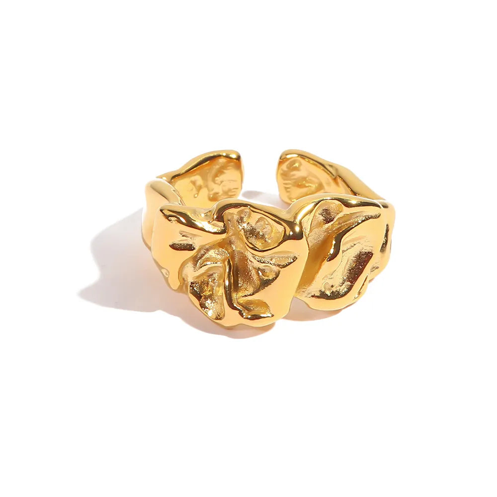 Irregular Gold Plated Ring
