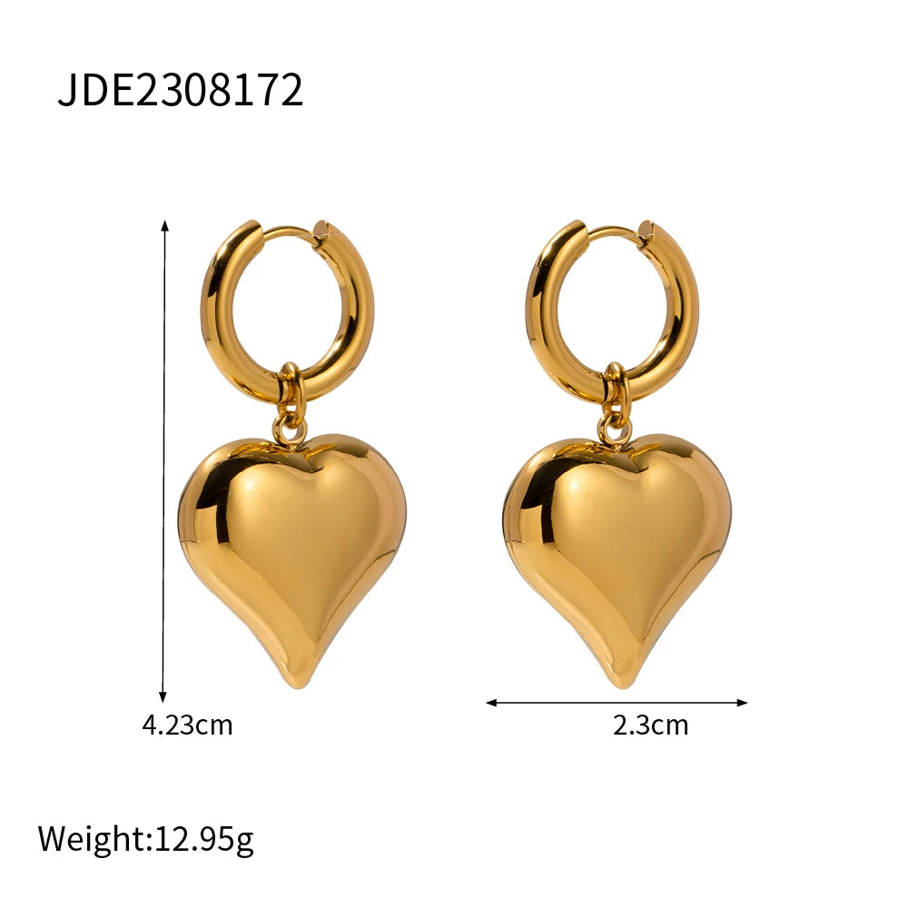 My Heart 18K Gold Plated Earrings