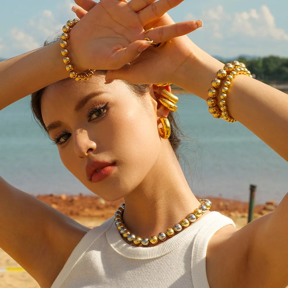 Sahara Adjustable Bead Necklace Bracelet Rings