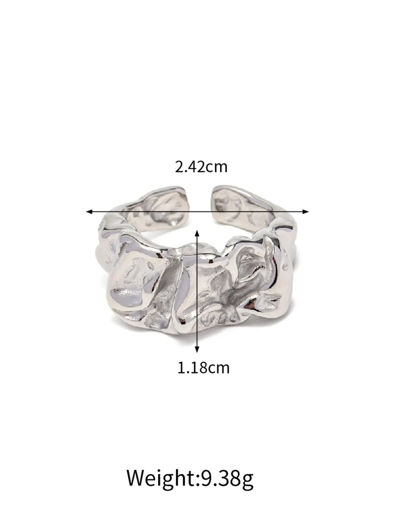 Irregular Gold Plated Ring