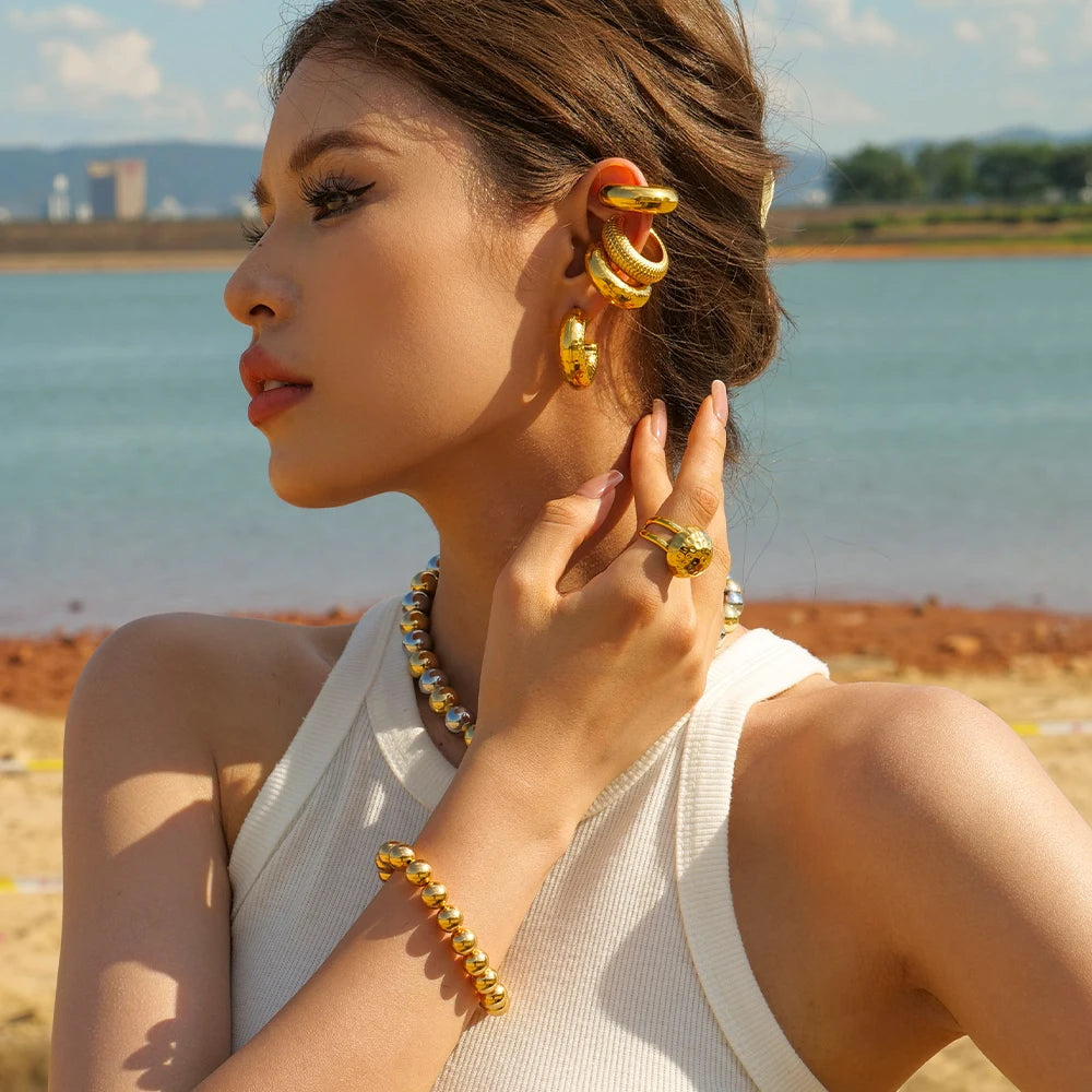Sahara Adjustable Bead Necklace Bracelet Rings
