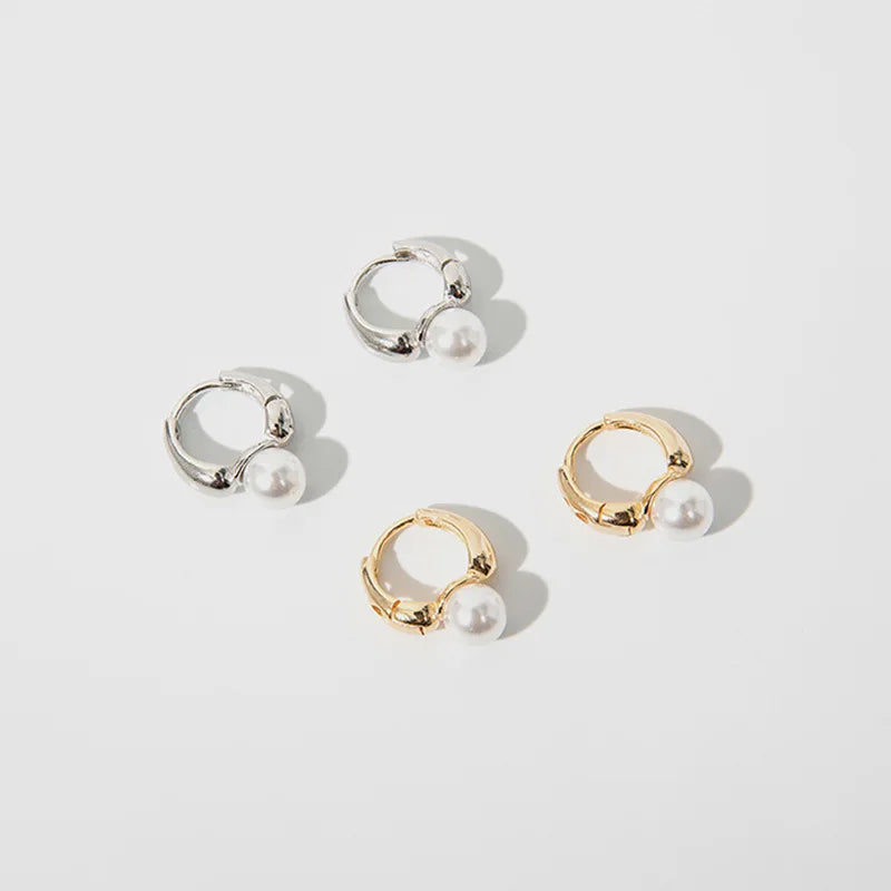Avery Gold Plated Pearl Earrings