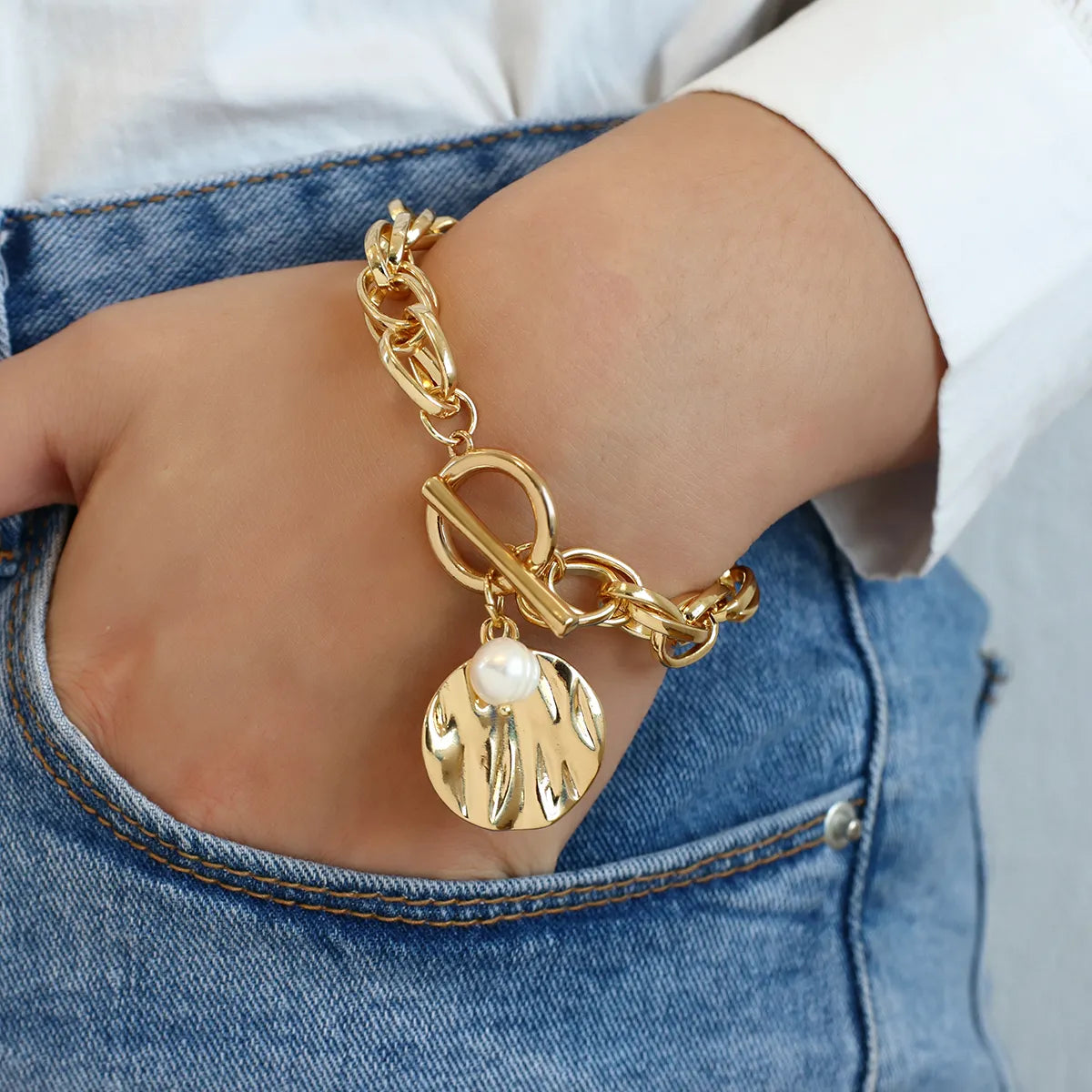 Julia 18kt Gold Plated Vintage Bracelet