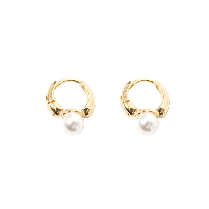 Avery Gold Plated Pearl Earrings