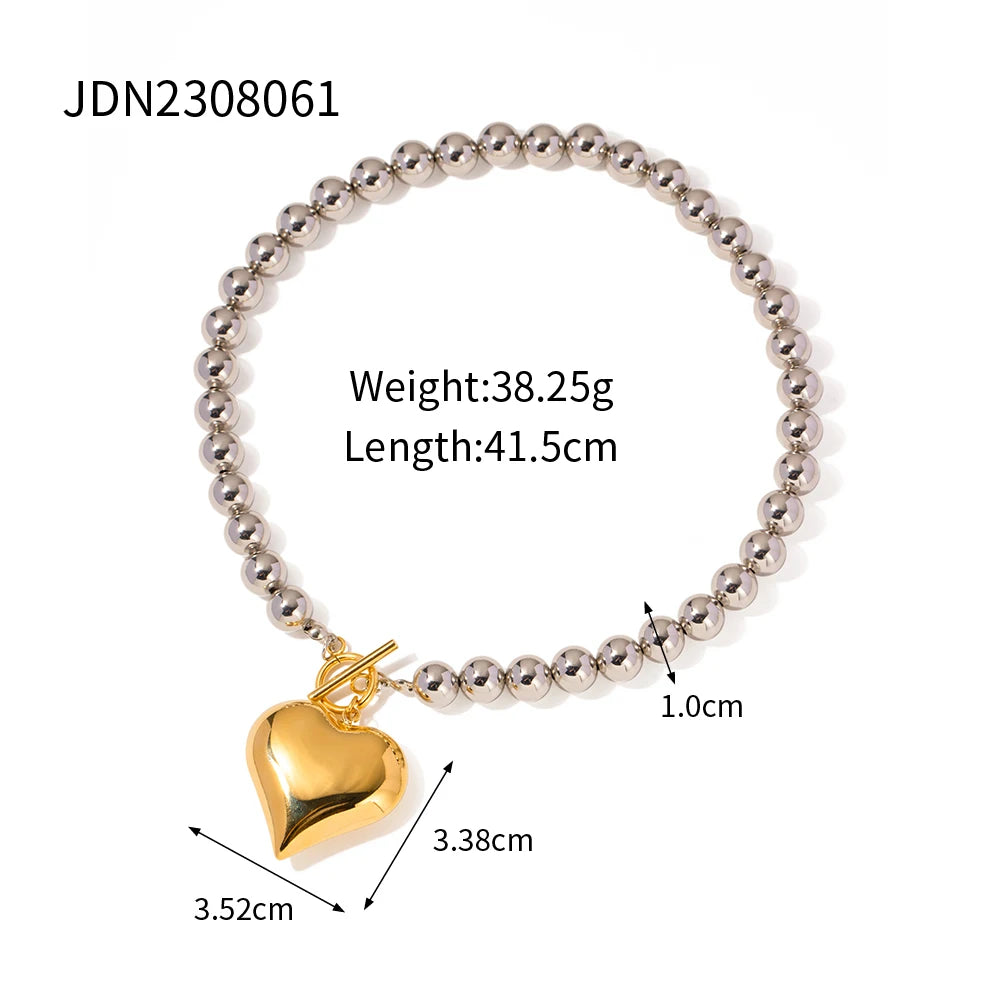 Mimi Heart 18k Gold Plated Necklace