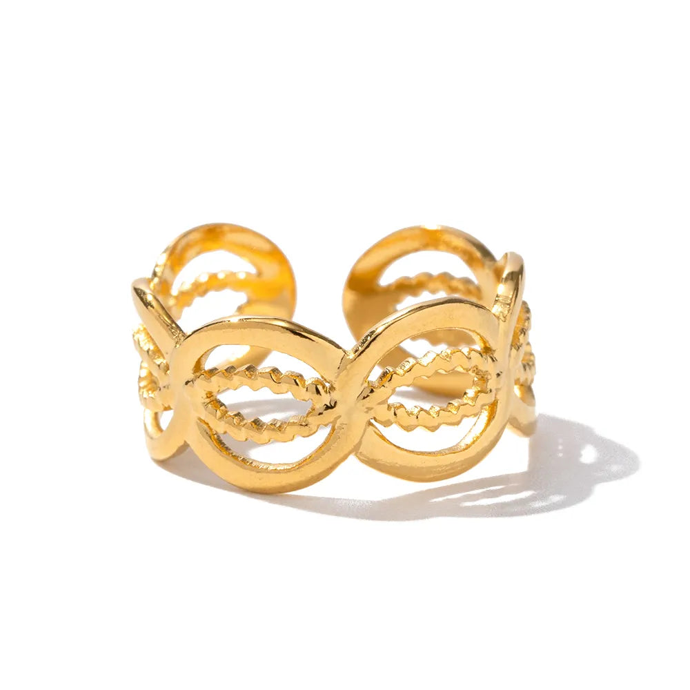 Boho Turquoise Malachite Gold Plated Rings