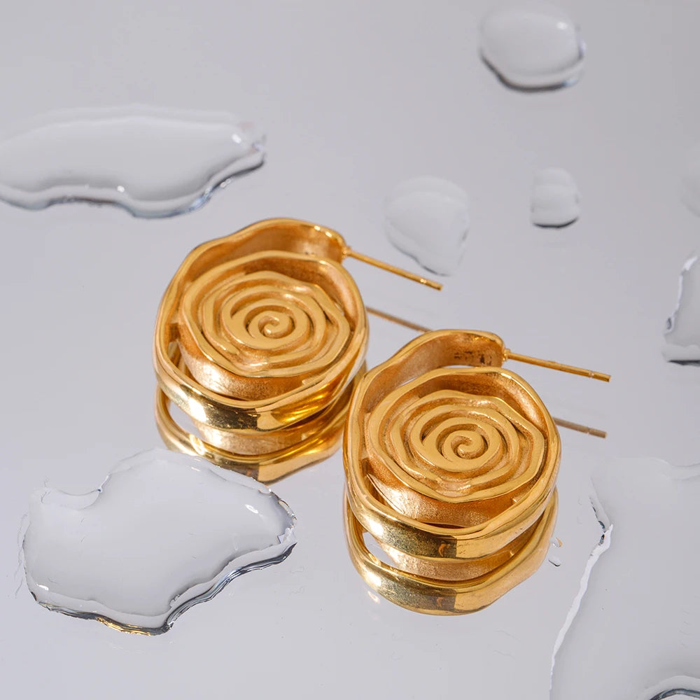 World Gold Plated Earrings