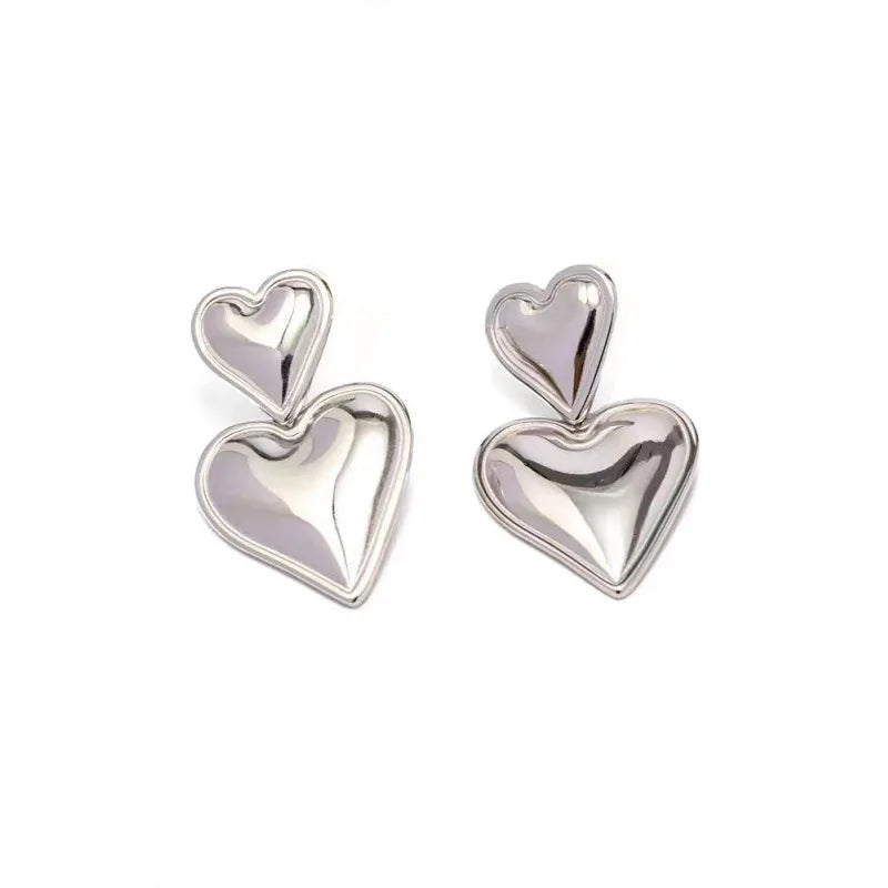 My Heart Gold Plated Earrings