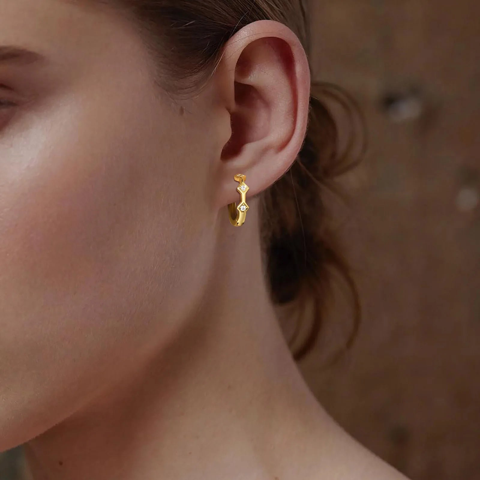 Zoe Gold Plated Earrings
