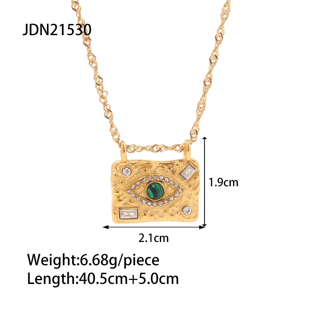 Evil Eye 18K Gold Plated Necklace