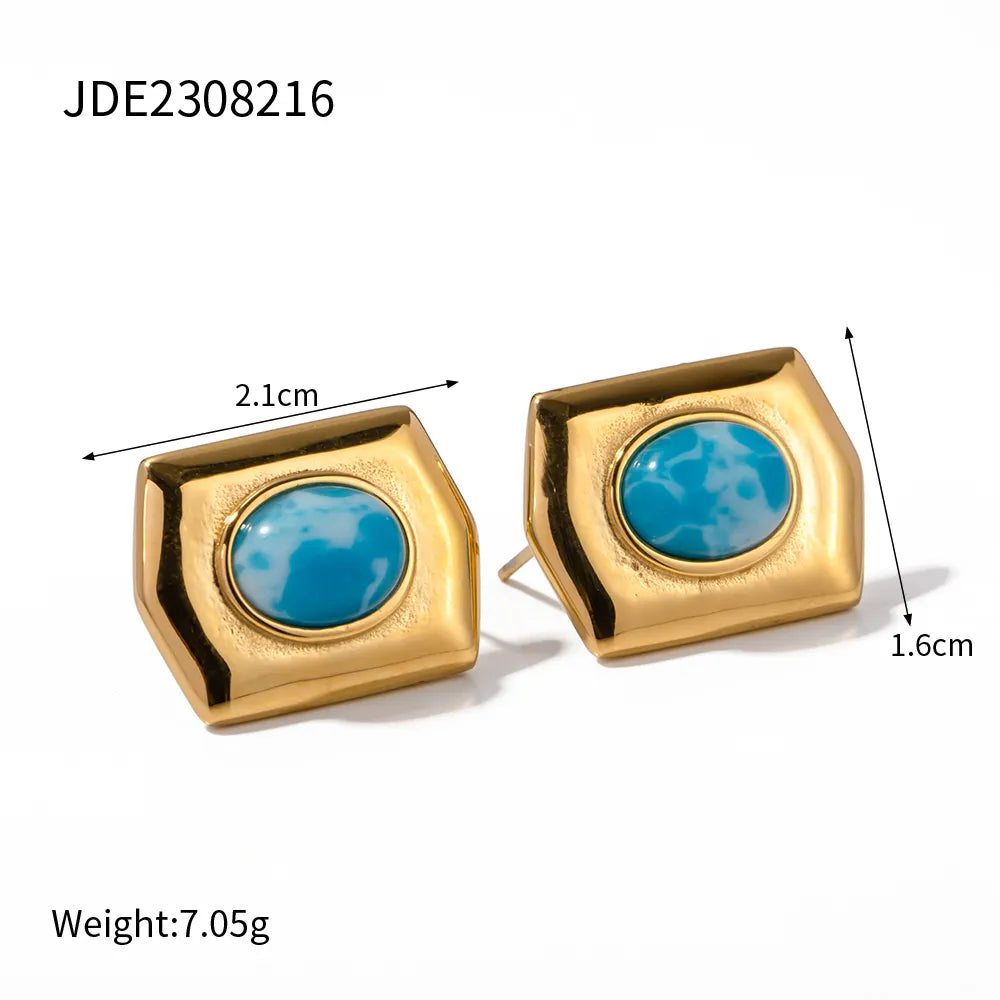 Maldives Gold Plated Ring Earrings & Necklace