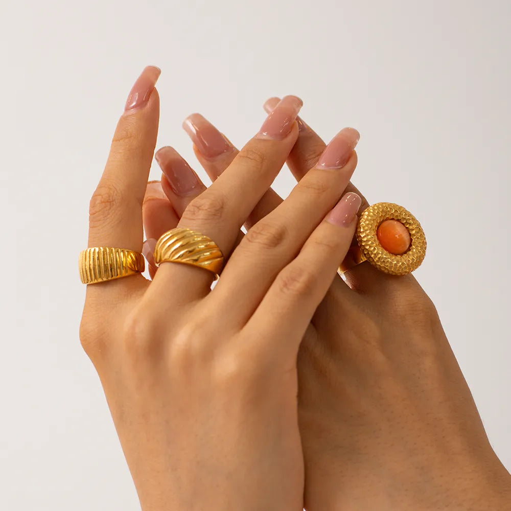 Cabo Gold Plated Earrings Necklace Rings