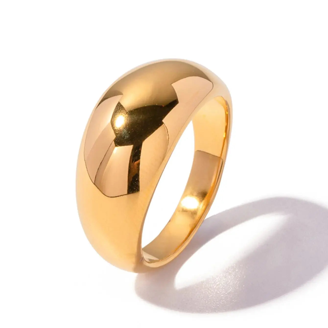 Dome 18KT Gold Plated Ring