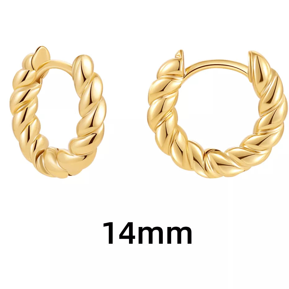 Stacking 14kt Gold Plated Earrings