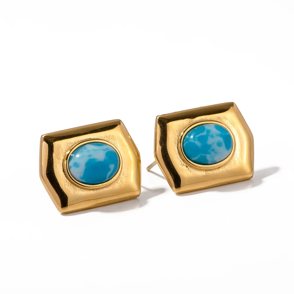 Maldives Gold Plated Ring Earrings & Necklace