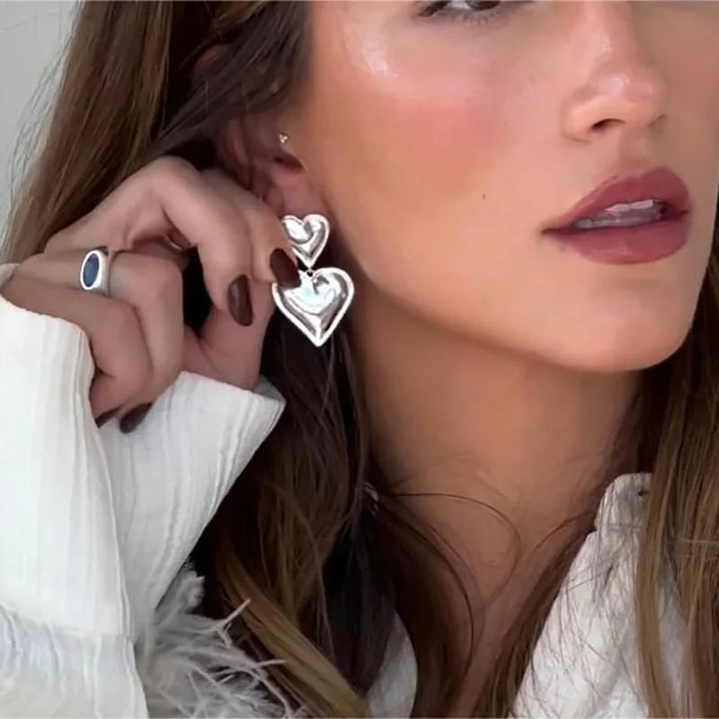 My Heart Gold Plated Earrings