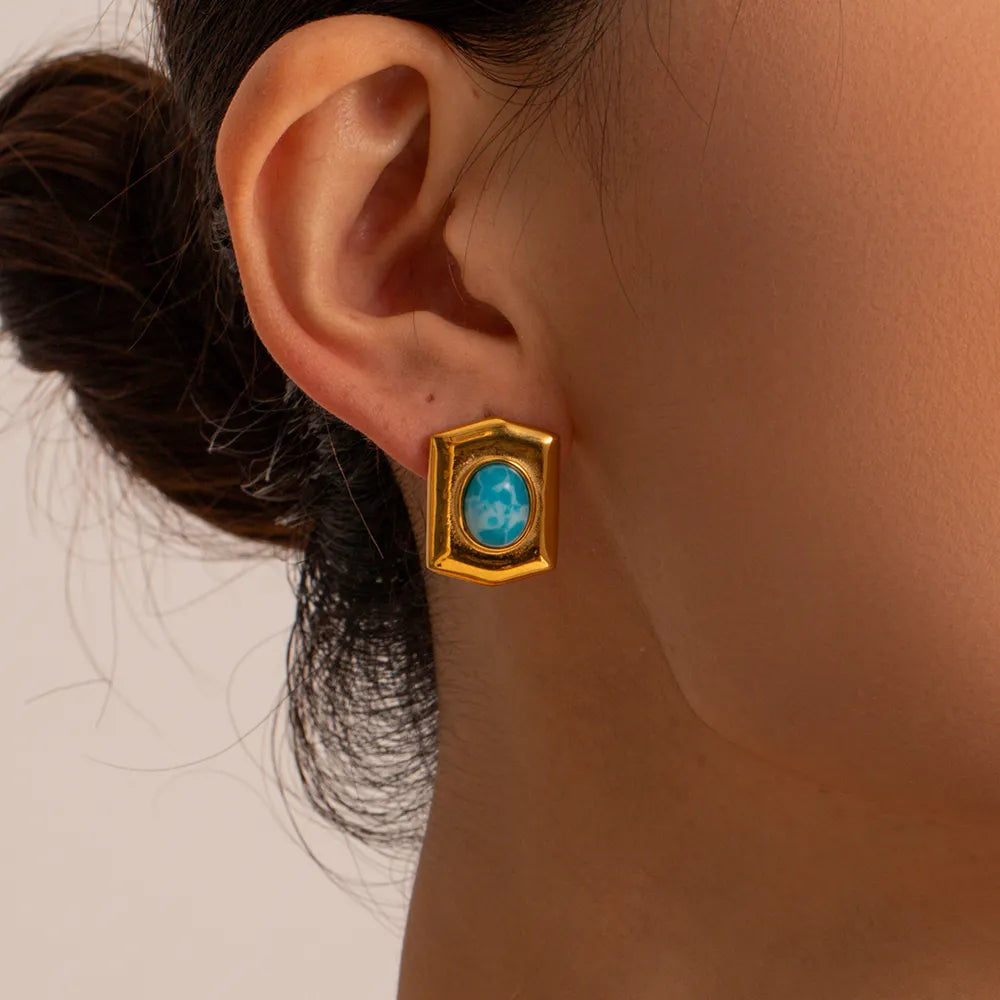 Maldives Gold Plated Ring Earrings & Necklace