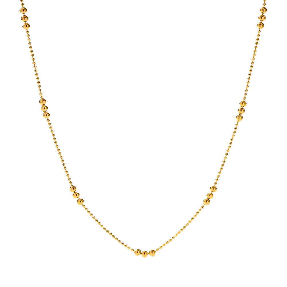 Finest Ball 18K Gold Plated Necklace