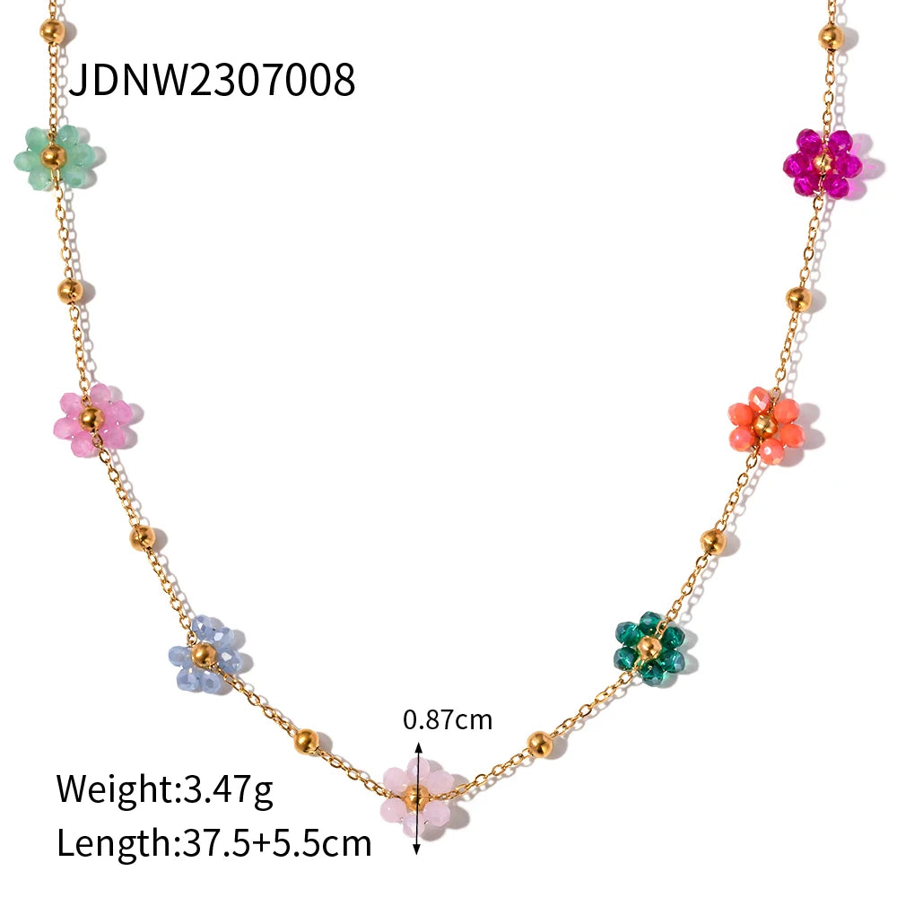 Sea Flower Handmade 18k Plated Set
