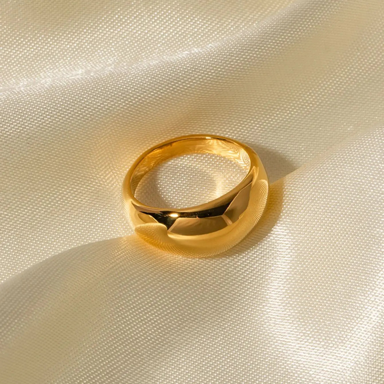 Dome 18KT Gold Plated Ring