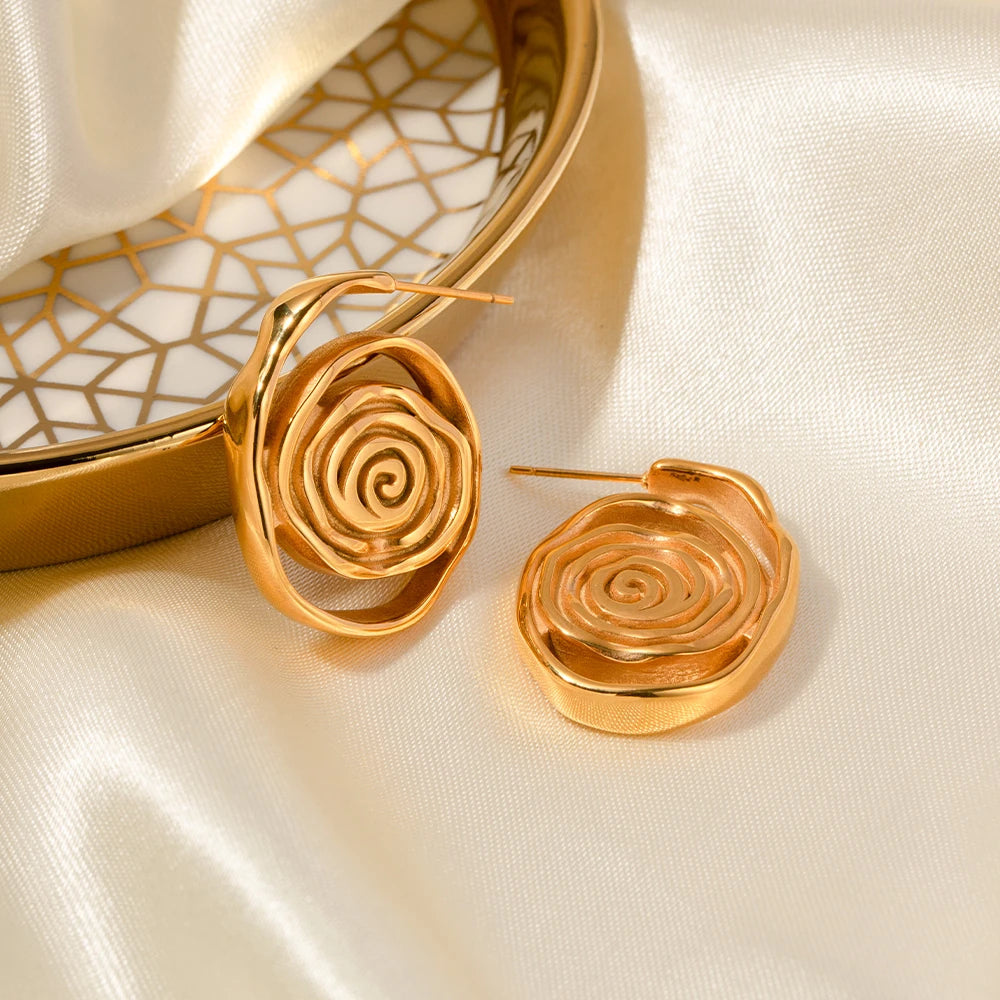 World Gold Plated Earrings