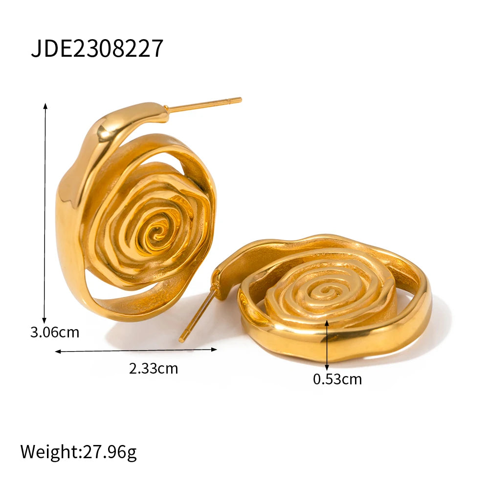 World Gold Plated Earrings