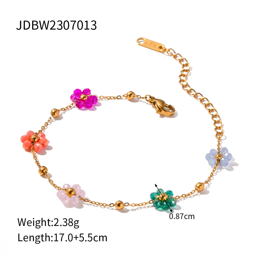 Sea Flower Handmade 18k Plated Set