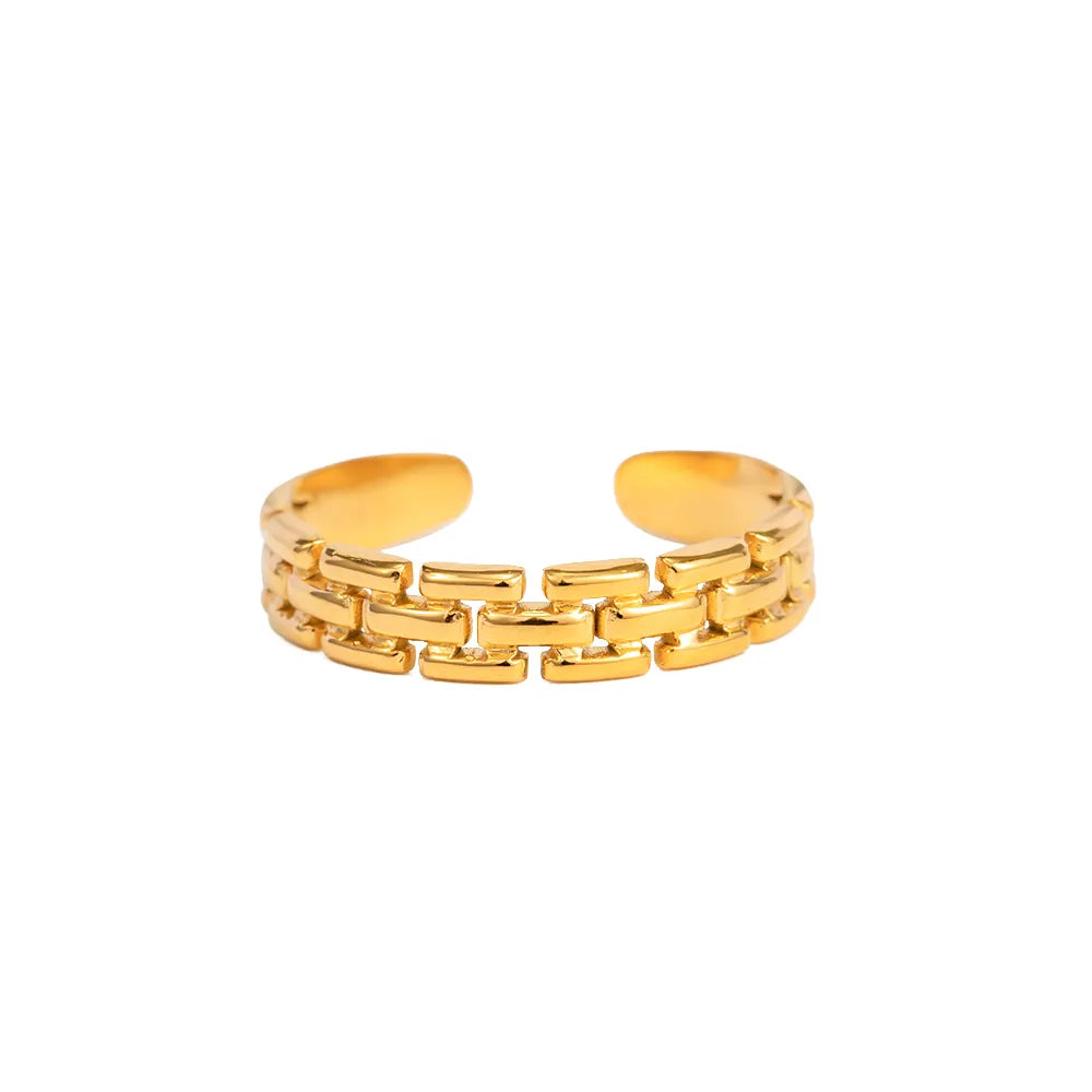 Boho Turquoise Malachite Gold Plated Rings